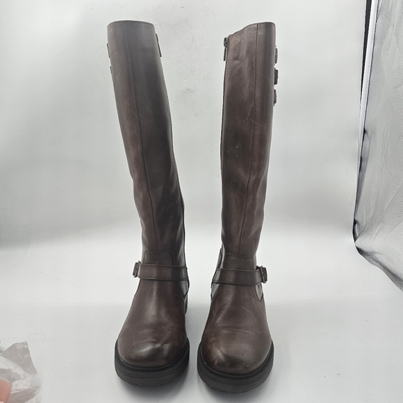 Lucky Brand Citere Knee-High Leather Boots Brown Women’s Size 9 - Picture 9 of 13